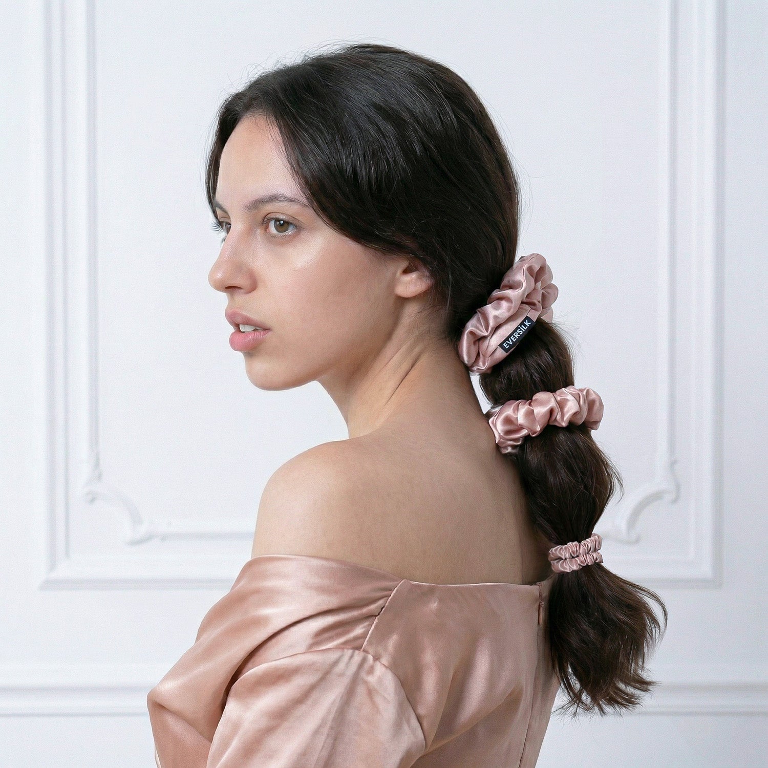 EVERSILK Scrunchies - Mellow Rose