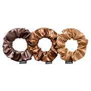 EVERSIL Scrunchies - Chocolate, Copper, Leather Brown