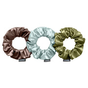 EVERSILK Scrunchies - Olive, Seafoam Green, Chocolate